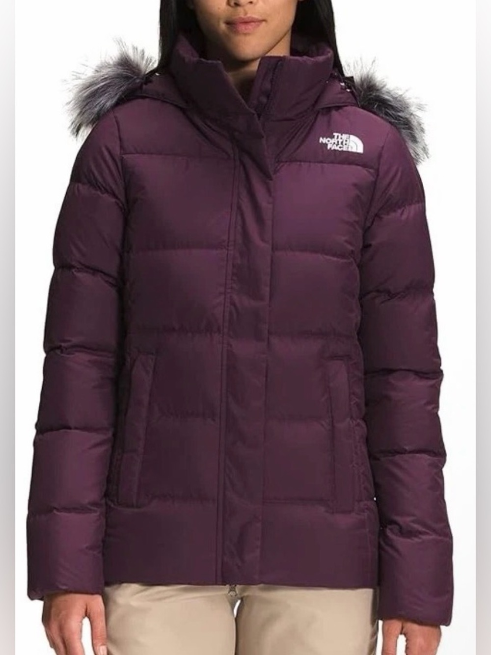$230 THE NORTH FACE Gotham Insulated Blackberry Wine Jacket Women’s Sz: XS - Picture 2 of 8